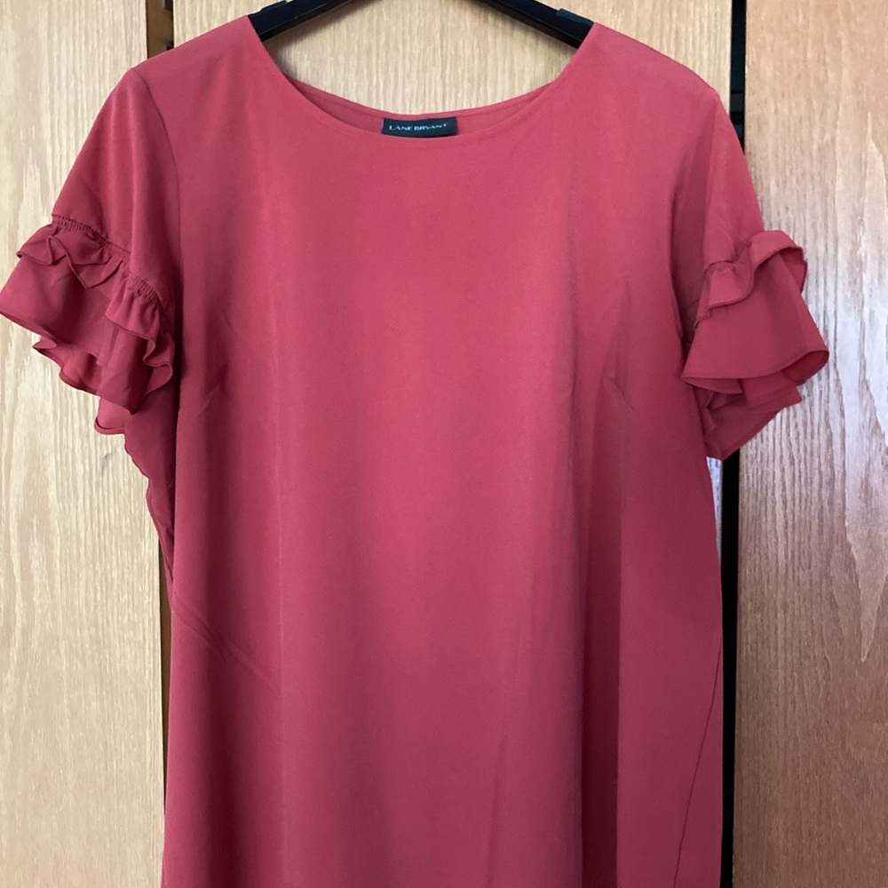Lane Bryant ruffled sleeve top